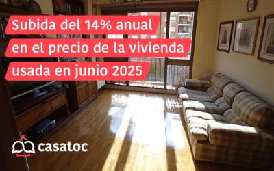Subida del 14 % anual en el precio de la vivienda usada en junio 2025