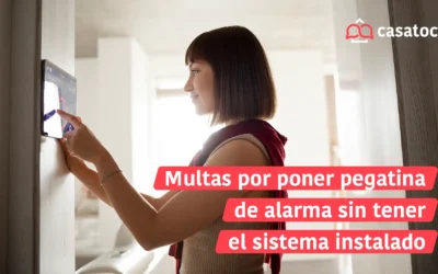 Multas por poner pegatina de alarma sin tenerla instalada